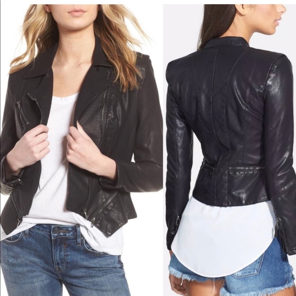 Blank NYC vegan leather jacket